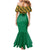 Custom South Africa Soccer Family Matching Mermaid Dress and Hawaiian Shirt Go Champions