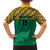 Custom South Africa Soccer Family Matching Off The Shoulder Long Sleeve Dress and Hawaiian Shirt Go Champions
