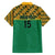 Custom South Africa Soccer Family Matching Off The Shoulder Long Sleeve Dress and Hawaiian Shirt Go Champions