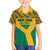 Custom South Africa Soccer Family Matching Off The Shoulder Long Sleeve Dress and Hawaiian Shirt Go Champions
