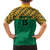 Custom South Africa Soccer Family Matching Off Shoulder Maxi Dress and Hawaiian Shirt Go Champions