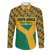 Custom South Africa Soccer Family Matching Summer Maxi Dress and Hawaiian Shirt Go Champions