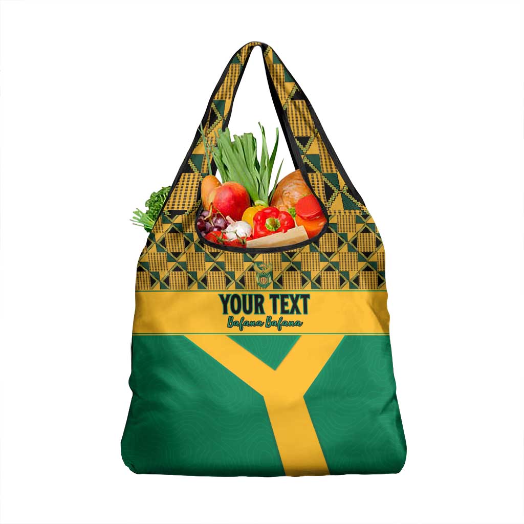 Custom South Africa Soccer Grocery Bag Go Champions