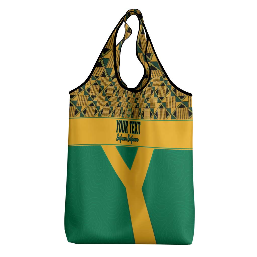 Custom South Africa Soccer Grocery Bag Go Champions