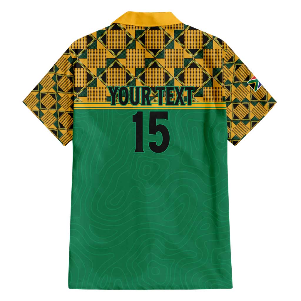 Custom South Africa Soccer Hawaiian Shirt Go Champions