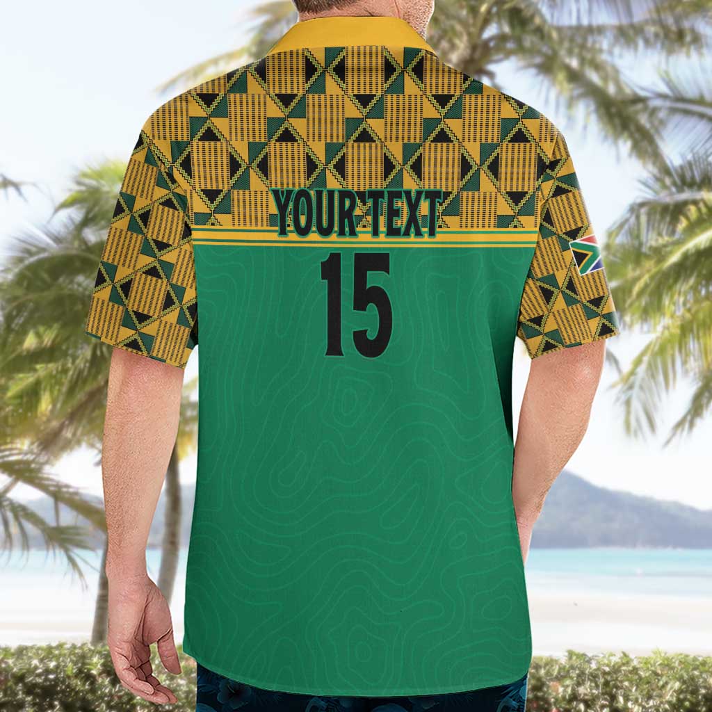 Custom South Africa Soccer Hawaiian Shirt Go Champions