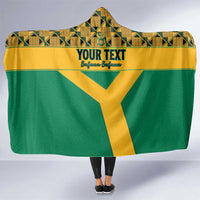 Custom South Africa Soccer Hooded Blanket Go Champions