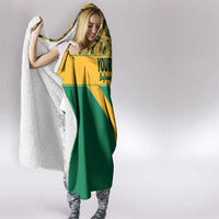 Custom South Africa Soccer Hooded Blanket Go Champions