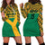Custom South Africa Soccer Hoodie Dress Go Champions