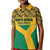 Custom South Africa Soccer Kid Polo Shirt Go Champions