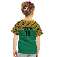 Custom South Africa Soccer Kid T Shirt Go Champions