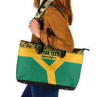 Custom South Africa Soccer Leather Tote Bag Go Champions