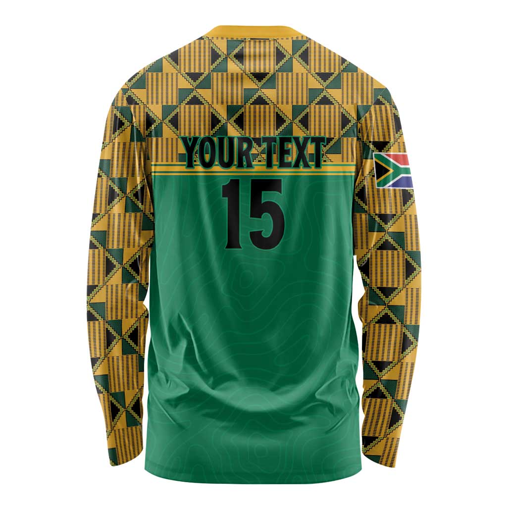 Custom South Africa Soccer Long Sleeve Shirt Go Champions
