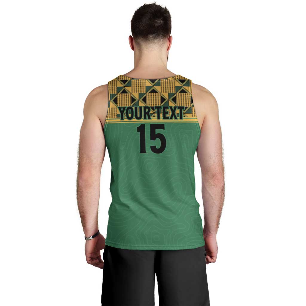 Custom South Africa Soccer Men Tank Top Go Champions