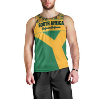 Custom South Africa Soccer Men Tank Top Go Champions