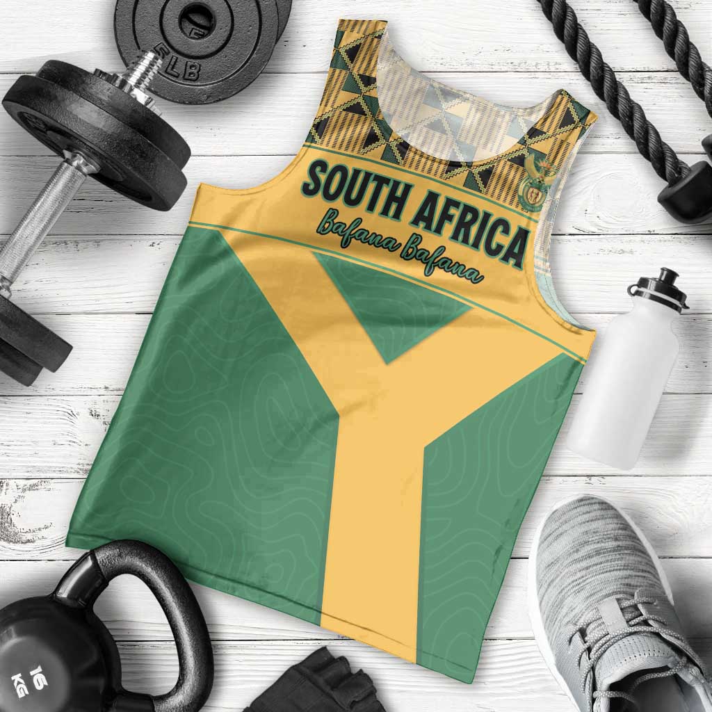 Custom South Africa Soccer Men Tank Top Go Champions