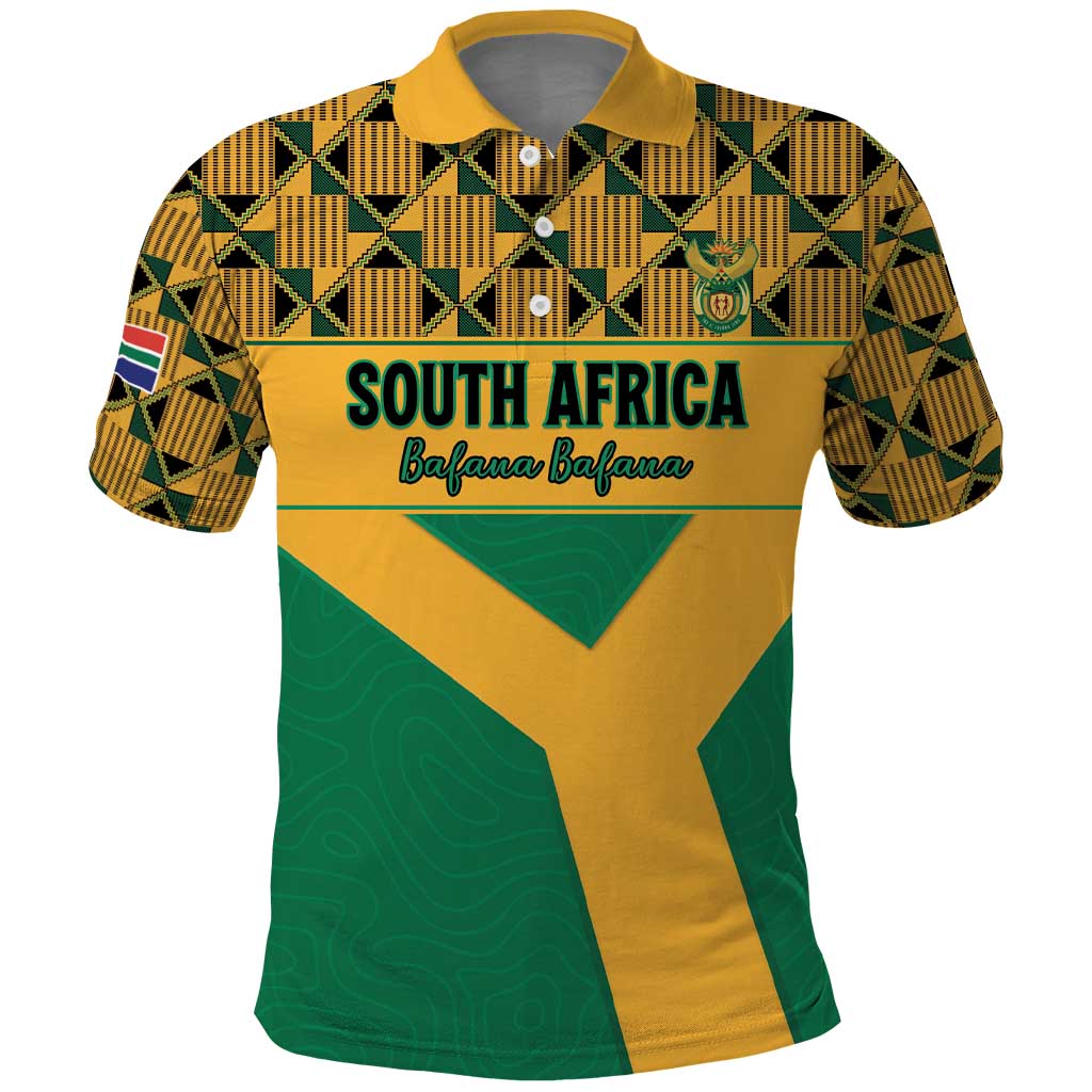 Custom South Africa Soccer Polo Shirt Go Champions