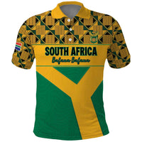 Custom South Africa Soccer Polo Shirt Go Champions