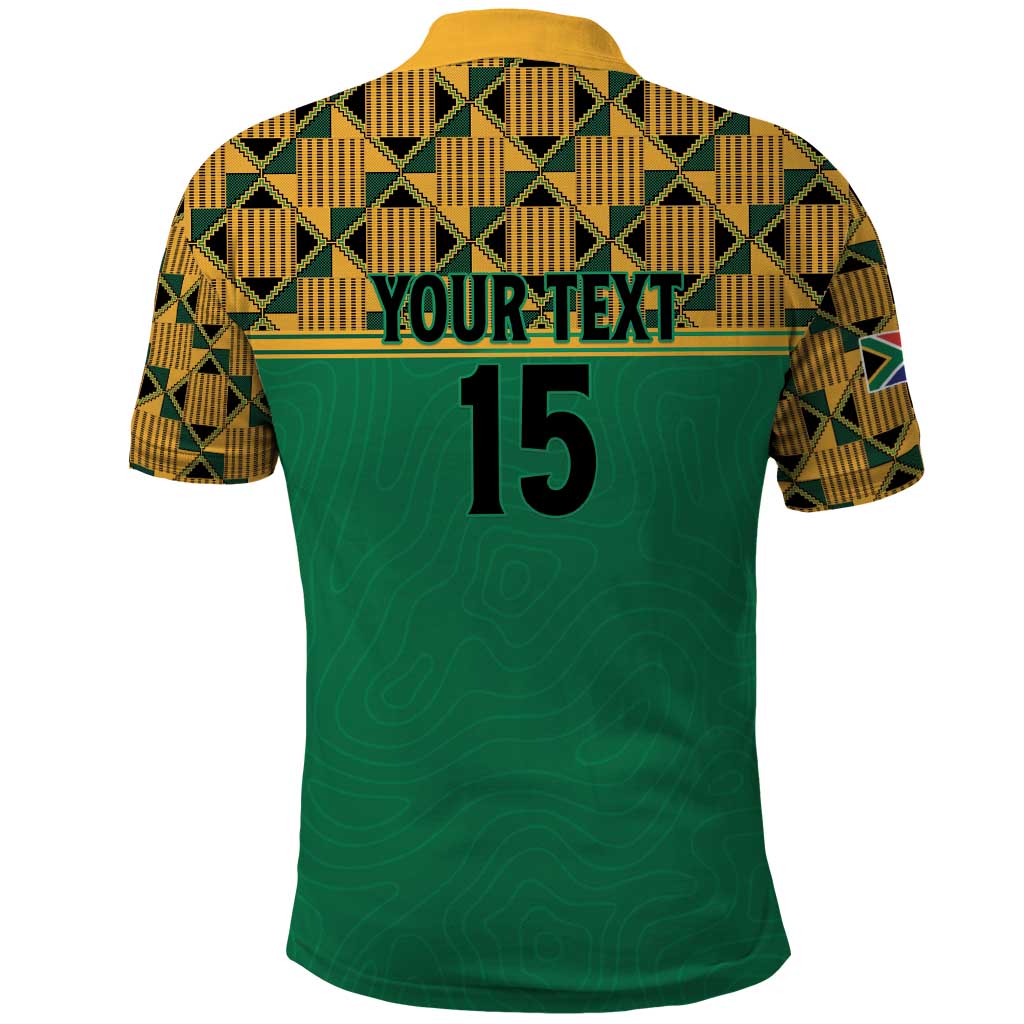 Custom South Africa Soccer Polo Shirt Go Champions