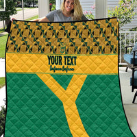 Custom South Africa Soccer Quilt Go Champions