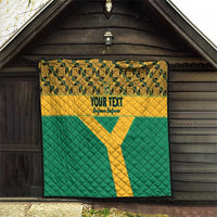 Custom South Africa Soccer Quilt Go Champions