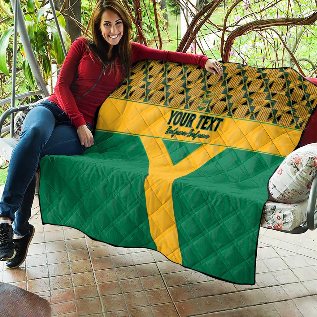 Custom South Africa Soccer Quilt Go Champions