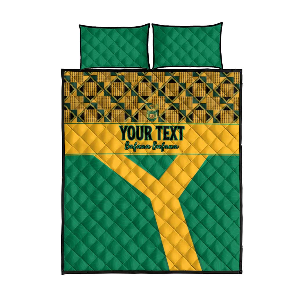 Custom South Africa Soccer Quilt Bed Set Go Champions