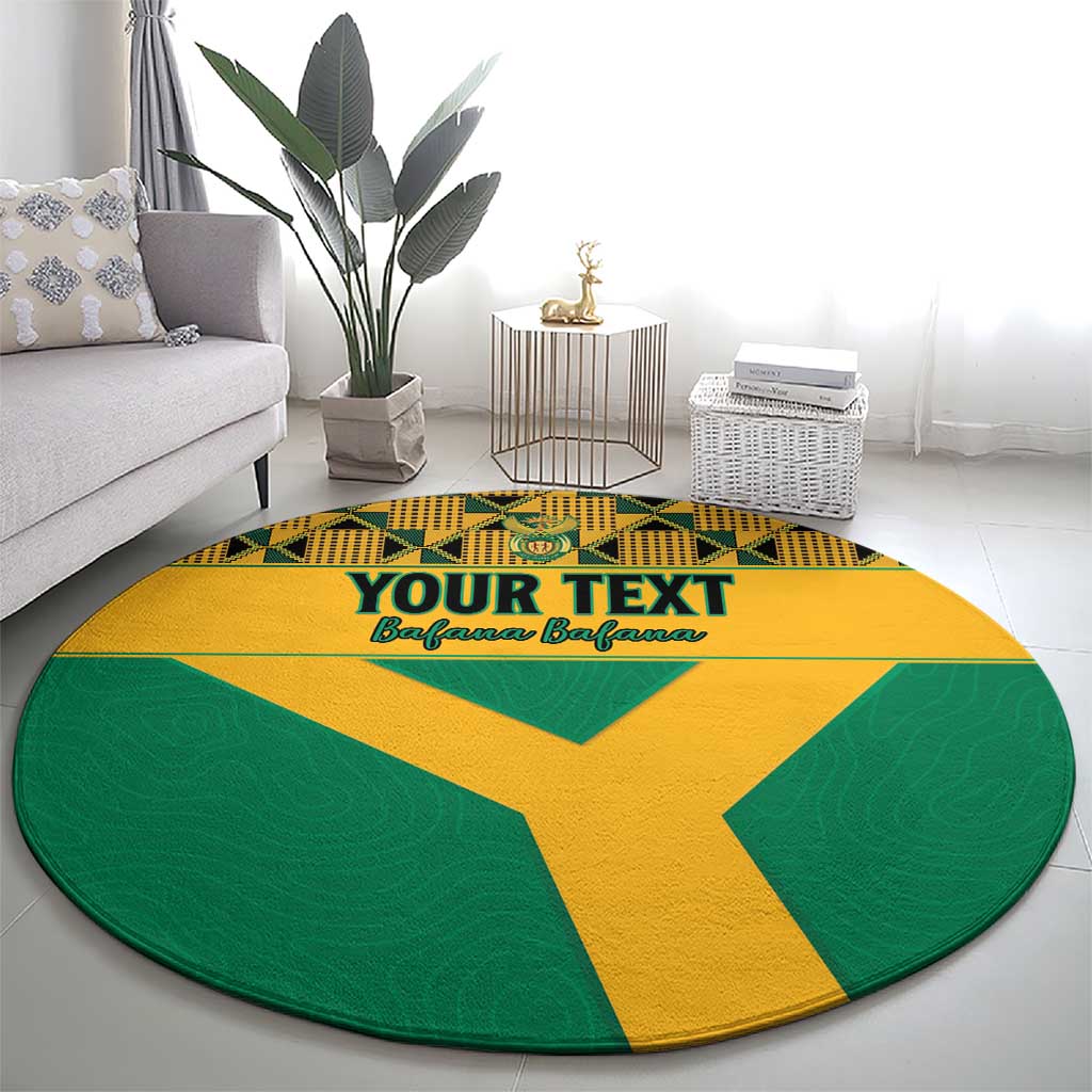 Custom South Africa Soccer Round Carpet Go Champions