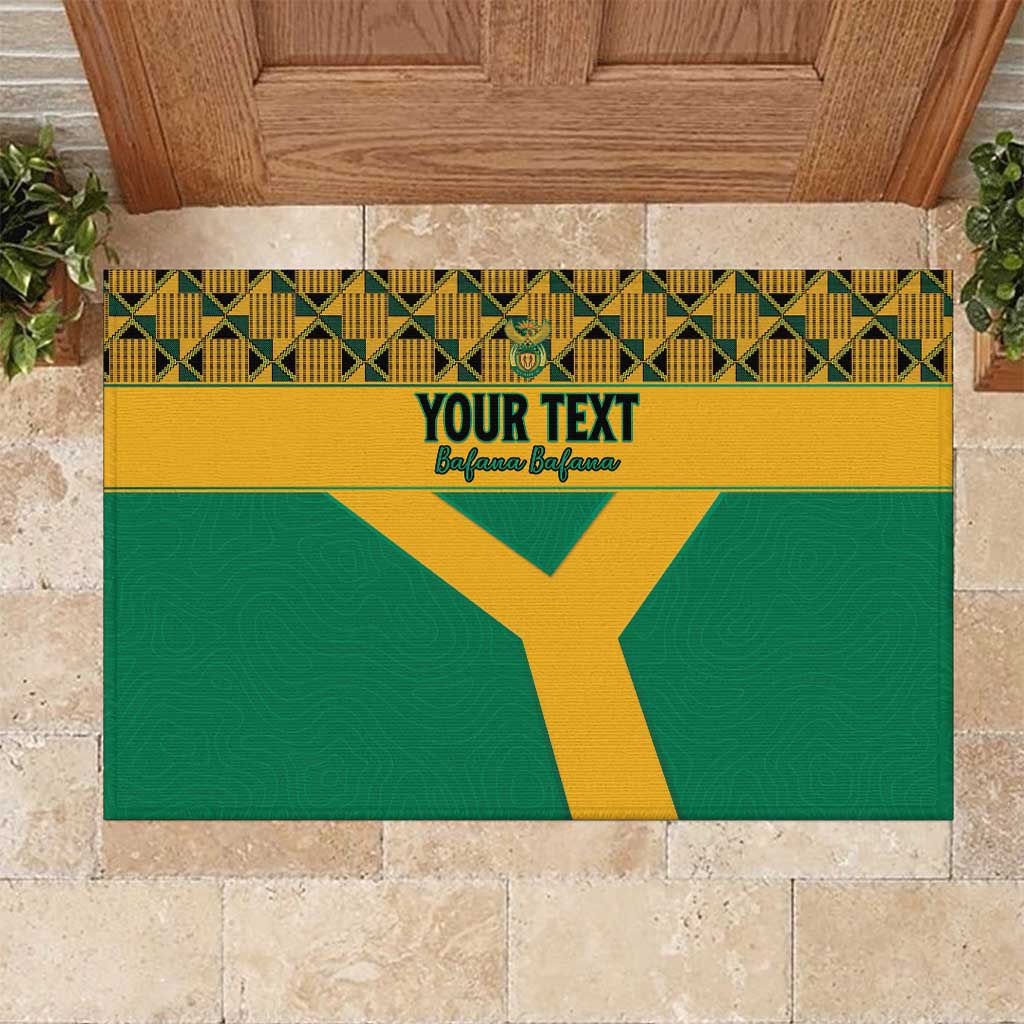 Custom South Africa Soccer Rubber Doormat Go Champions
