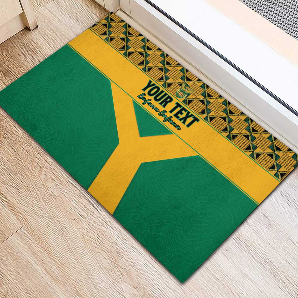 Custom South Africa Soccer Rubber Doormat Go Champions