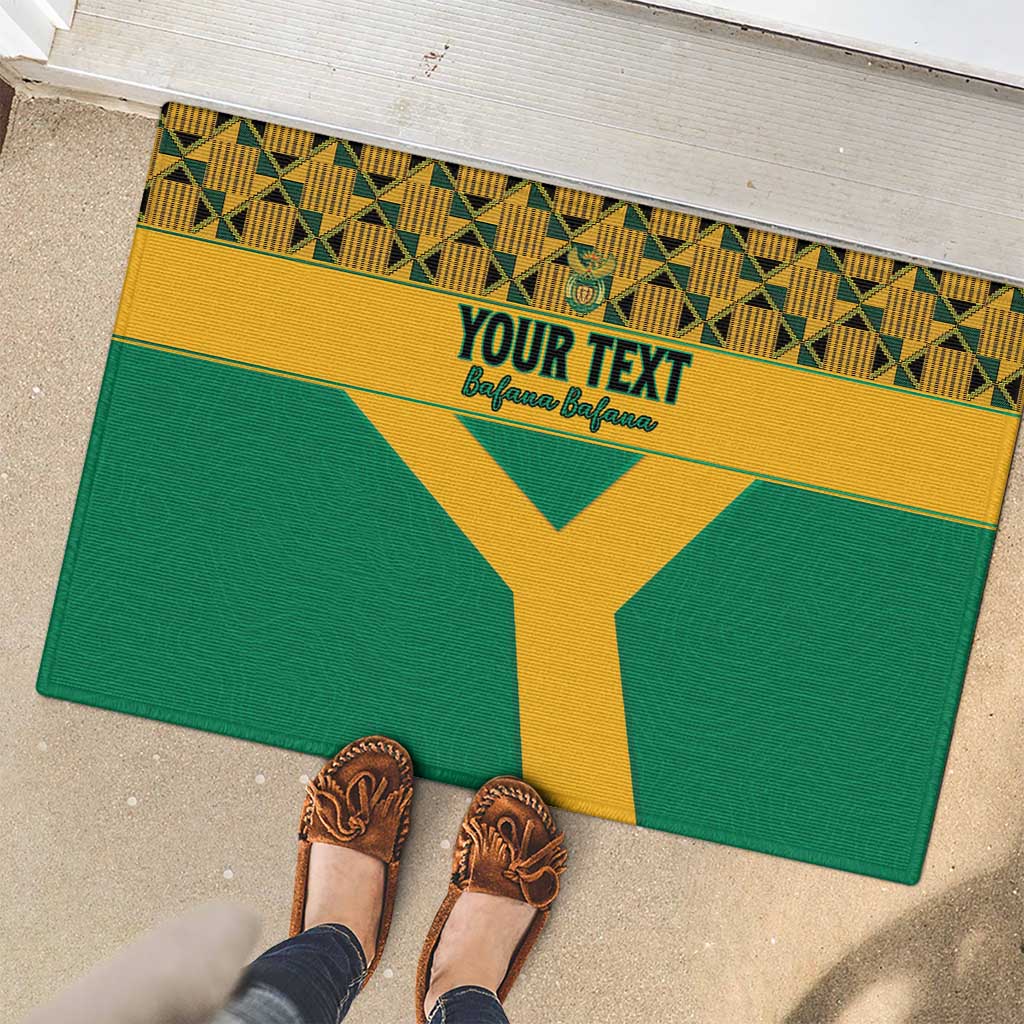 Custom South Africa Soccer Rubber Doormat Go Champions