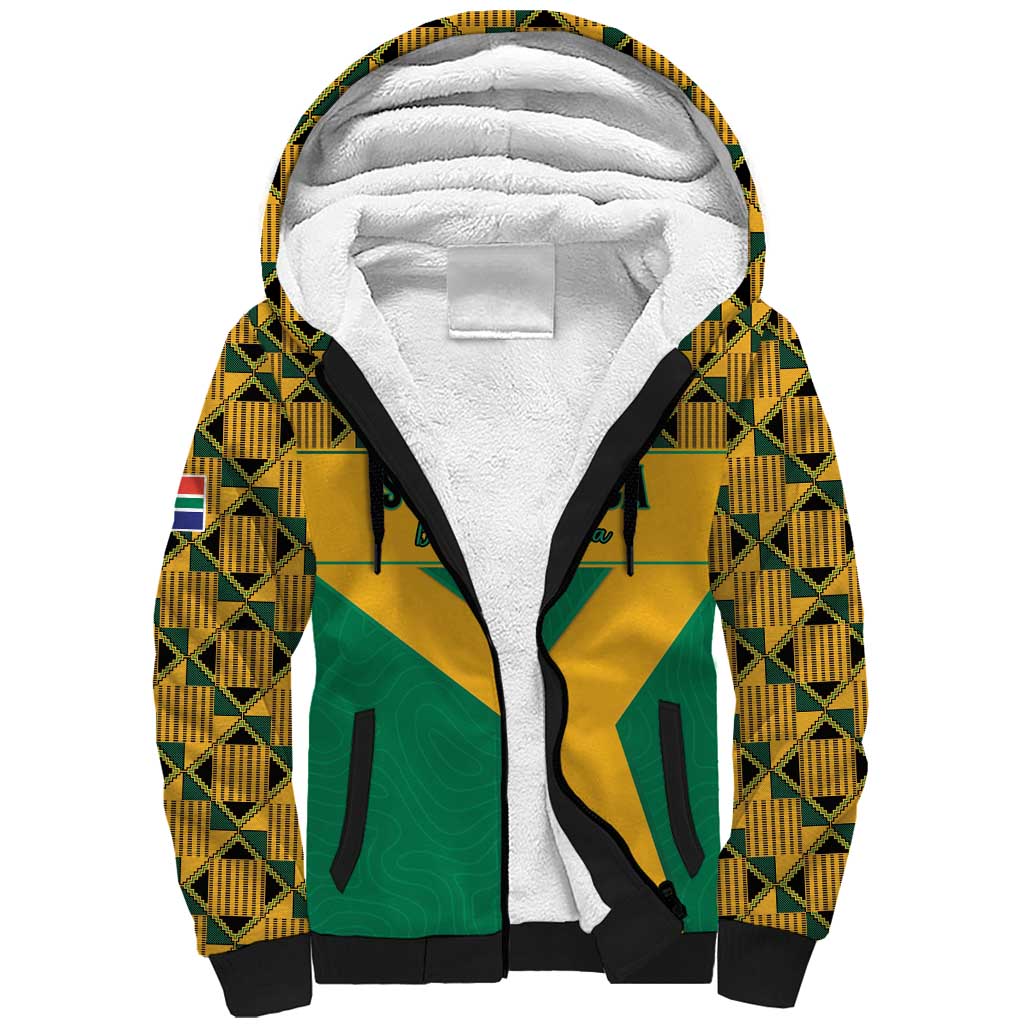 Custom South Africa Soccer Sherpa Hoodie Go Champions