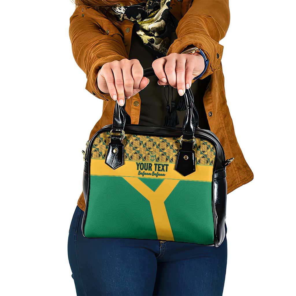 Custom South Africa Soccer Shoulder Handbag Go Champions