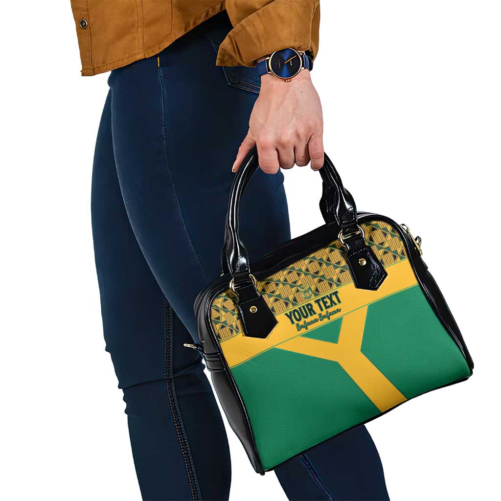 Custom South Africa Soccer Shoulder Handbag Go Champions