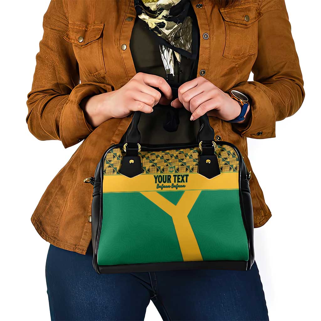Custom South Africa Soccer Shoulder Handbag Go Champions