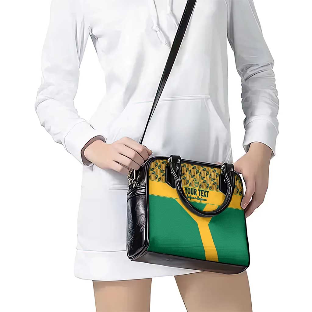 Custom South Africa Soccer Shoulder Handbag Go Champions