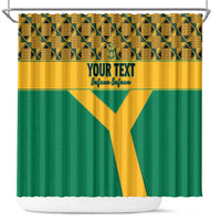 Custom South Africa Soccer Shower Curtain Go Champions