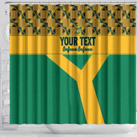 Custom South Africa Soccer Shower Curtain Go Champions
