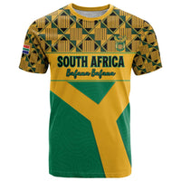 Custom South Africa Soccer T Shirt Go Champions
