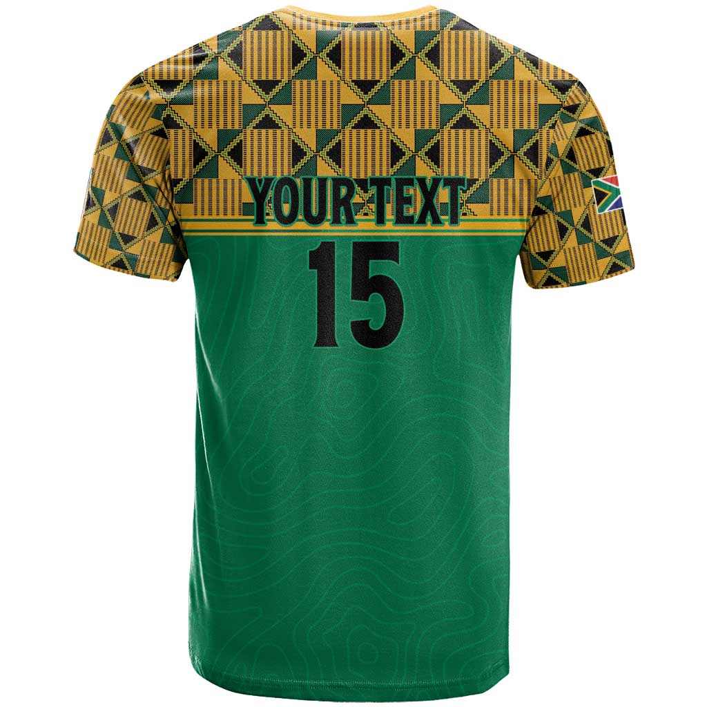 Custom South Africa Soccer T Shirt Go Champions