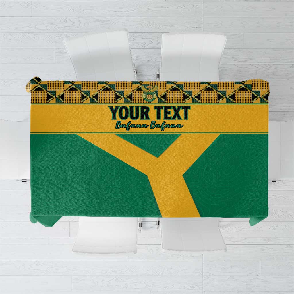 Custom South Africa Soccer Tablecloth Go Champions