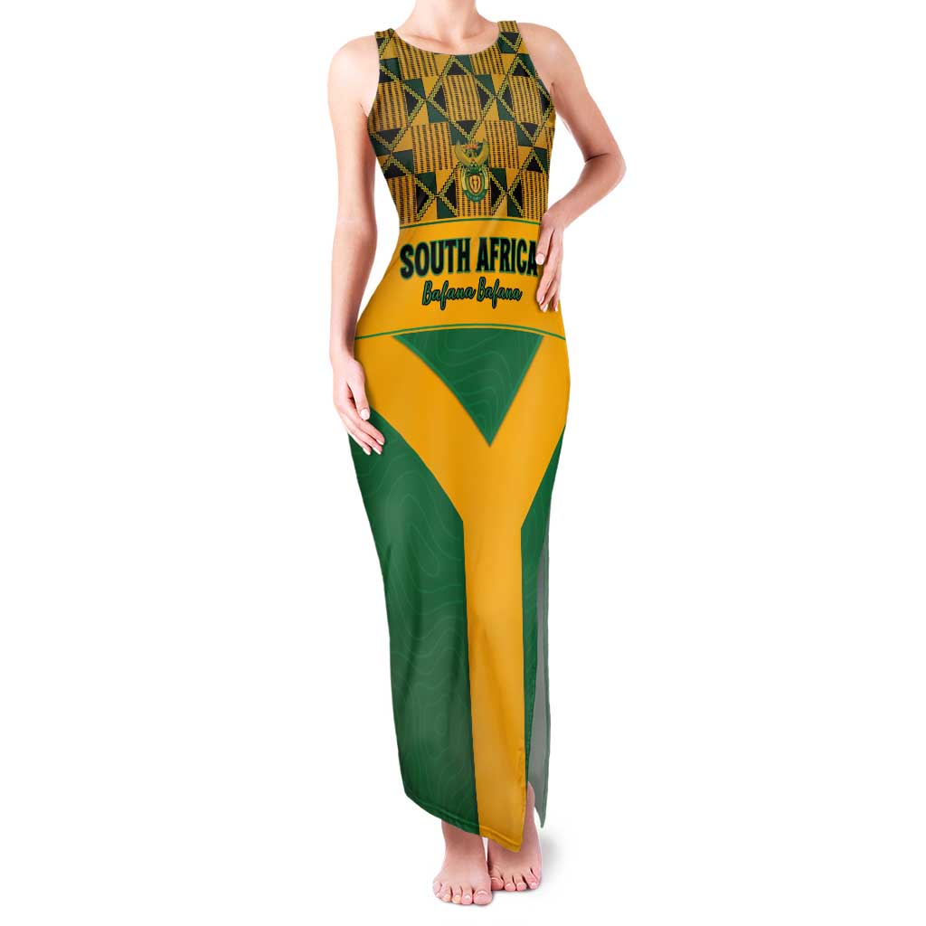 Custom South Africa Soccer Tank Maxi Dress Go Champions