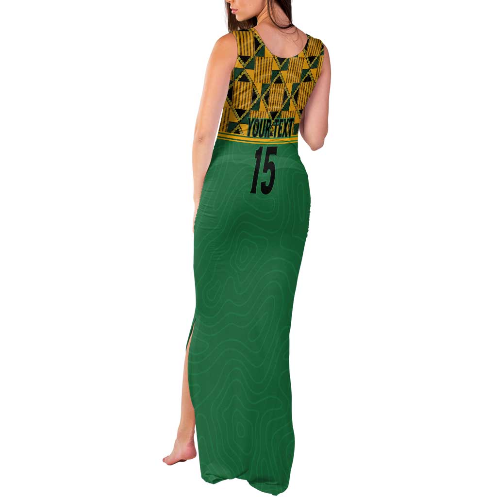 Custom South Africa Soccer Tank Maxi Dress Go Champions