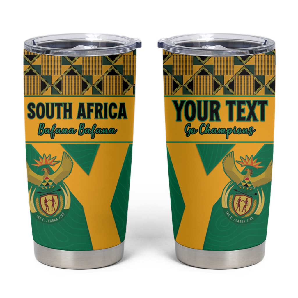 Custom South Africa Soccer Tumbler Cup Go Champions