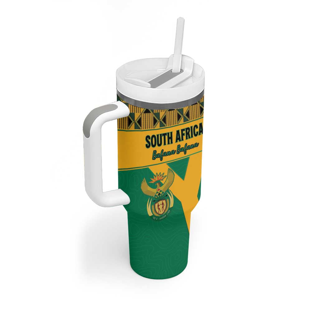 Custom South Africa Soccer Tumbler With Handle Go Champions
