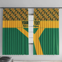 Custom South Africa Soccer Window Curtain Go Champions