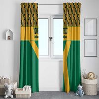 Custom South Africa Soccer Window Curtain Go Champions