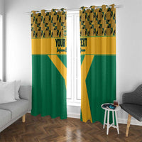 Custom South Africa Soccer Window Curtain Go Champions