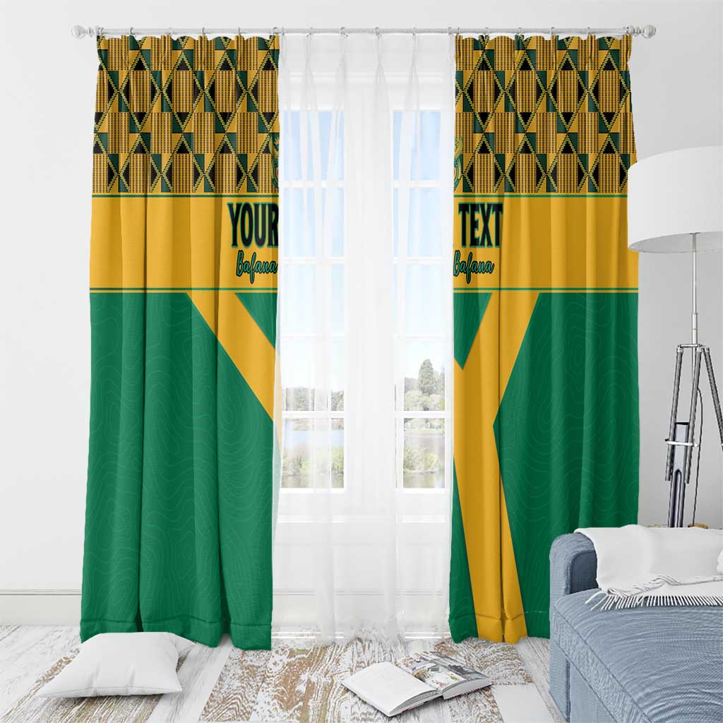 Custom South Africa Soccer Window Curtain Go Champions