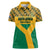 Custom South Africa Soccer Women Polo Shirt Go Champions